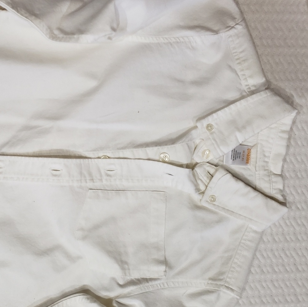 White Buttoned Shirt Gymboree Sz 7-8